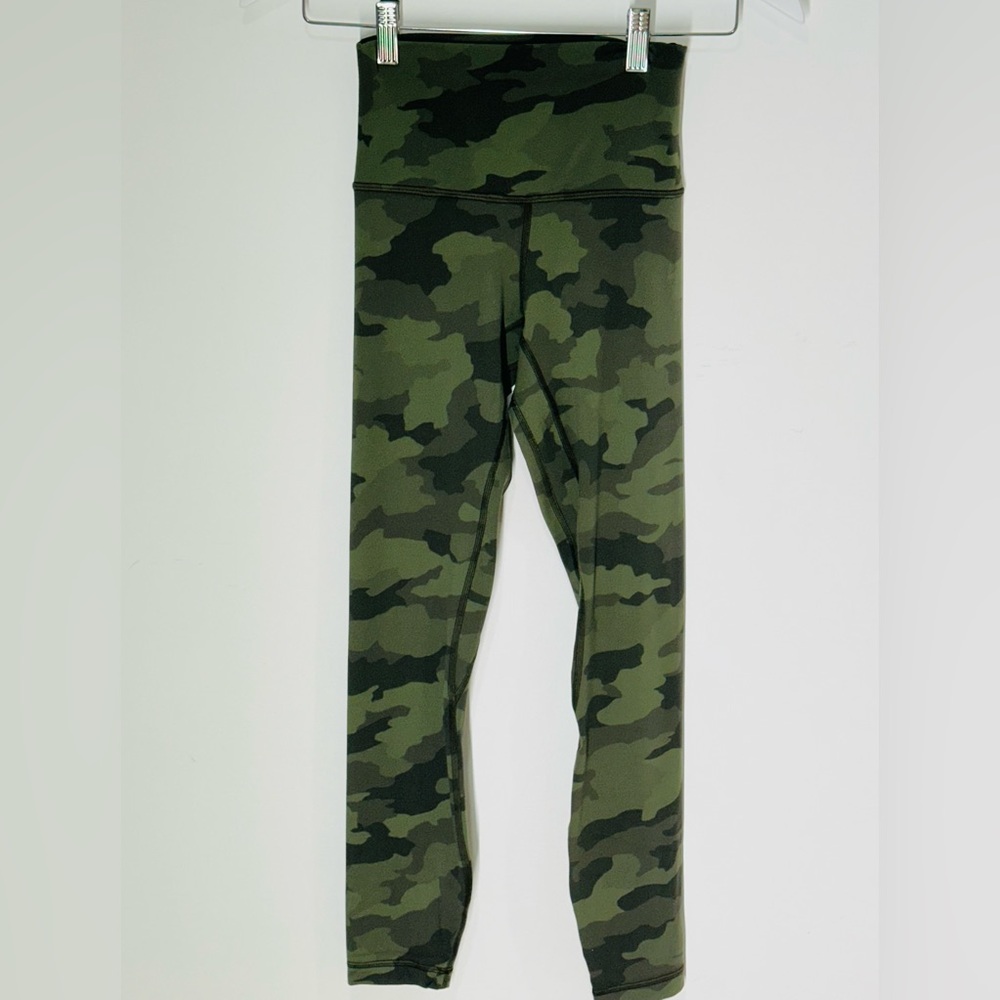 Lululemon Align Green Camo High-Rise Yoga Leggings Size 2